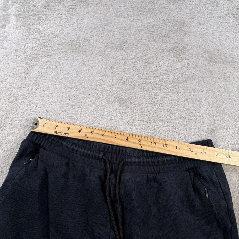Gymshark Joggers Mens Large Black Cargo Gym Drawstring Stretch Fleece Sweatpants